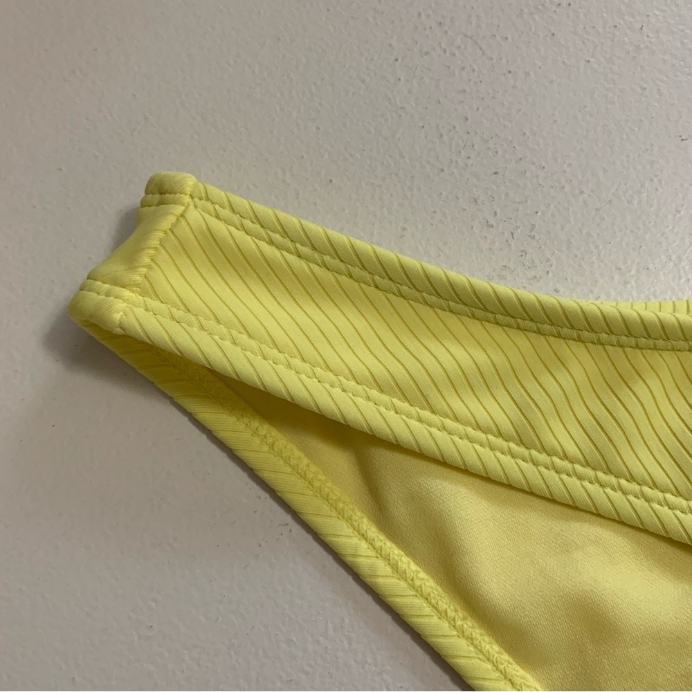 Xhilaration Bikini Set Size D/DD + XL Yellow Ribbed NWT - Picture 14 of 17